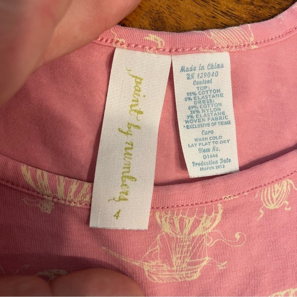 Matilda Jane Paint by Numbers pink dress with apron size 4 - Picture 3 of 4